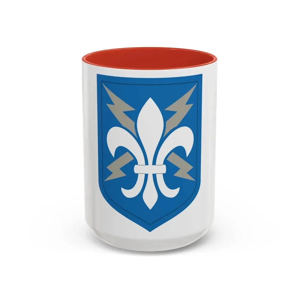 205 Military Intelligence Brigade (U.S. Army) Accent Coffee Mug 15oz Red - Go Mug Yourself