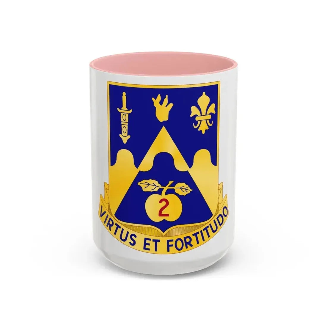 205th Armor Regiment (U.S. Army) Accent Coffee Mug 15oz Pink - Go Mug Yourself