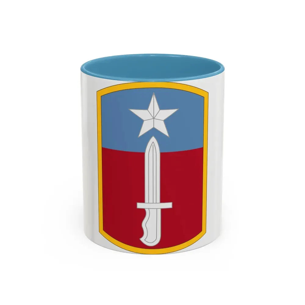 205TH INFANTRY BRIGADE (U.S. Army) Accent Coffee Mug 11oz Light Blue - Go Mug Yourself