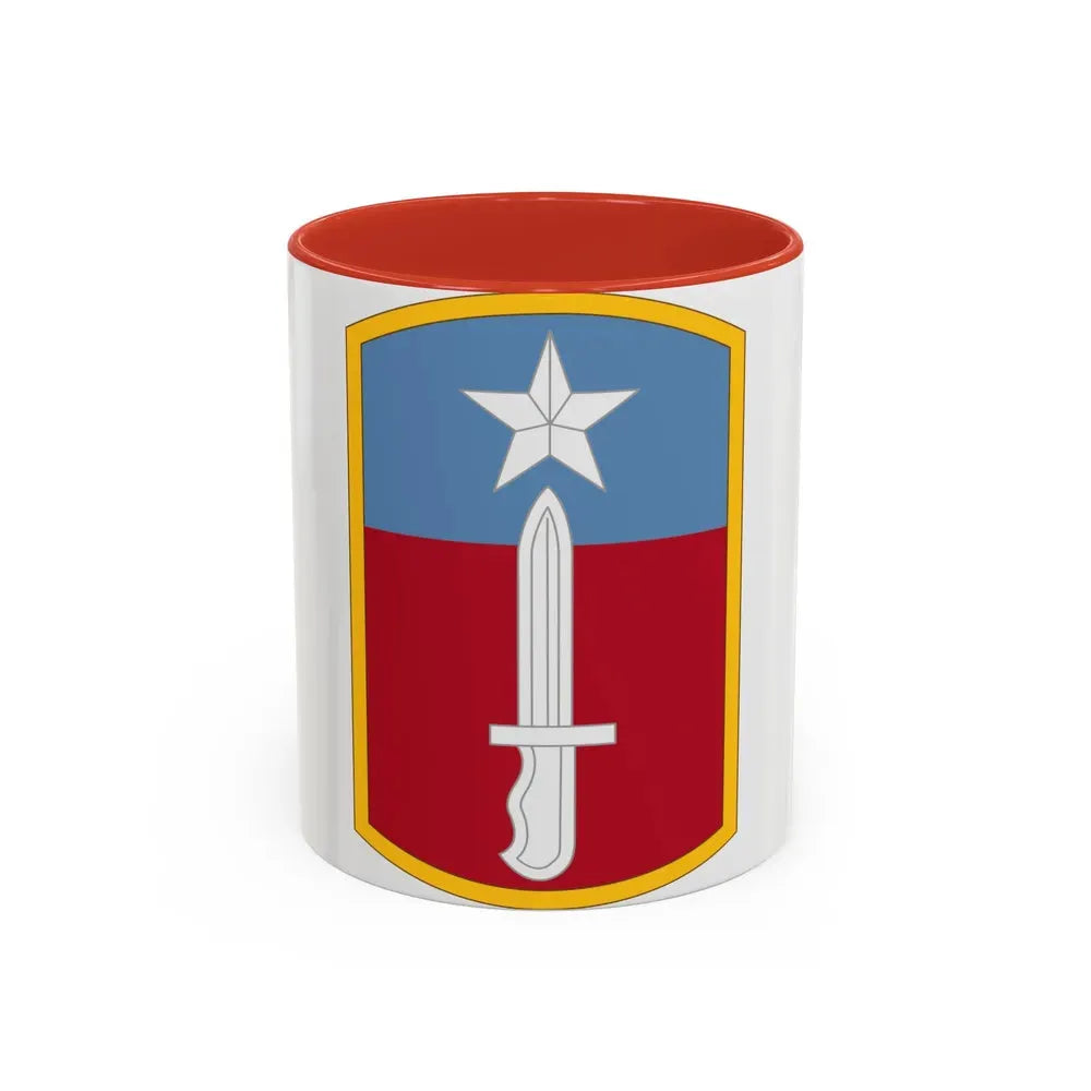 205TH INFANTRY BRIGADE (U.S. Army) Accent Coffee Mug 11oz Red - Go Mug Yourself