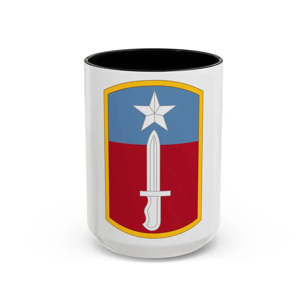 205TH INFANTRY BRIGADE (U.S. Army) Accent Coffee Mug 15oz Black - Go Mug Yourself