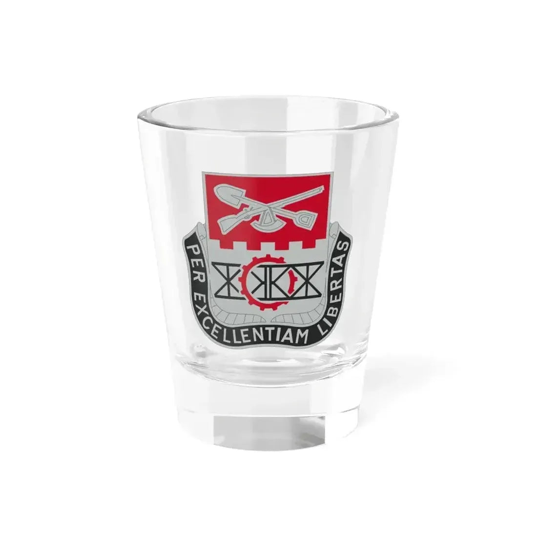 206 Engineer Battalion (U.S. Army) Shot Glass 1.5oz 1.5oz - Go Mug Yourself