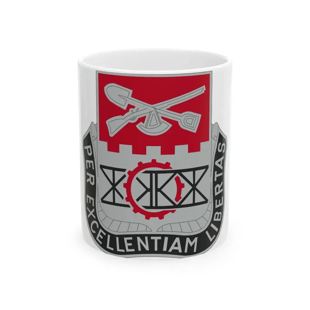 206 Engineer Battalion (U.S. Army) White Coffee Mug 11oz - Go Mug Yourself