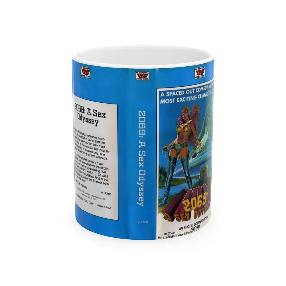 2069 A SEX ODYSSEY (VHS COVER) - White Coffee Mug 11oz - Go Mug Yourself