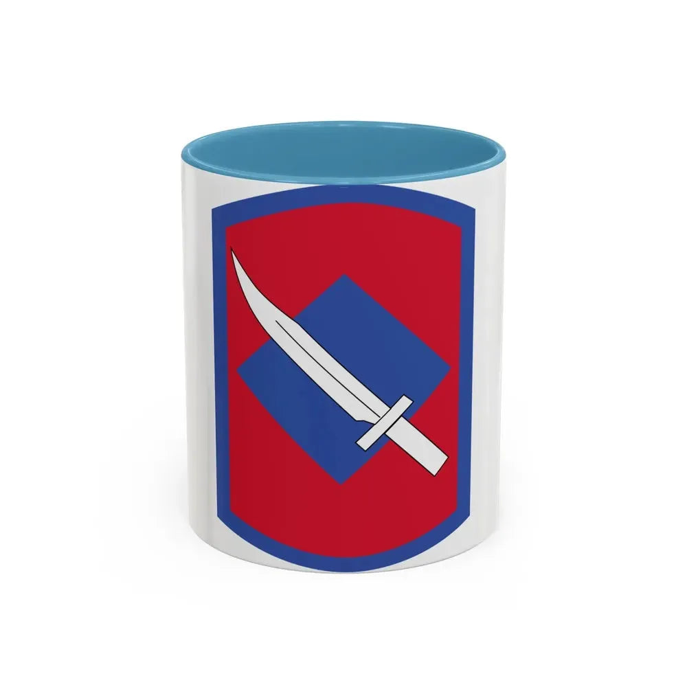 206th Field Artillery Regiment (U.S. Army) Accent Coffee Mug 11oz Light Blue - Go Mug Yourself