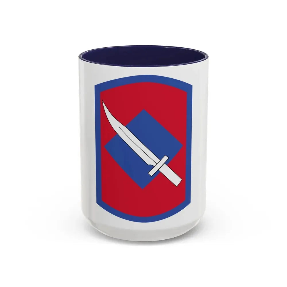 206th Field Artillery Regiment (U.S. Army) Accent Coffee Mug 15oz Navy - Go Mug Yourself