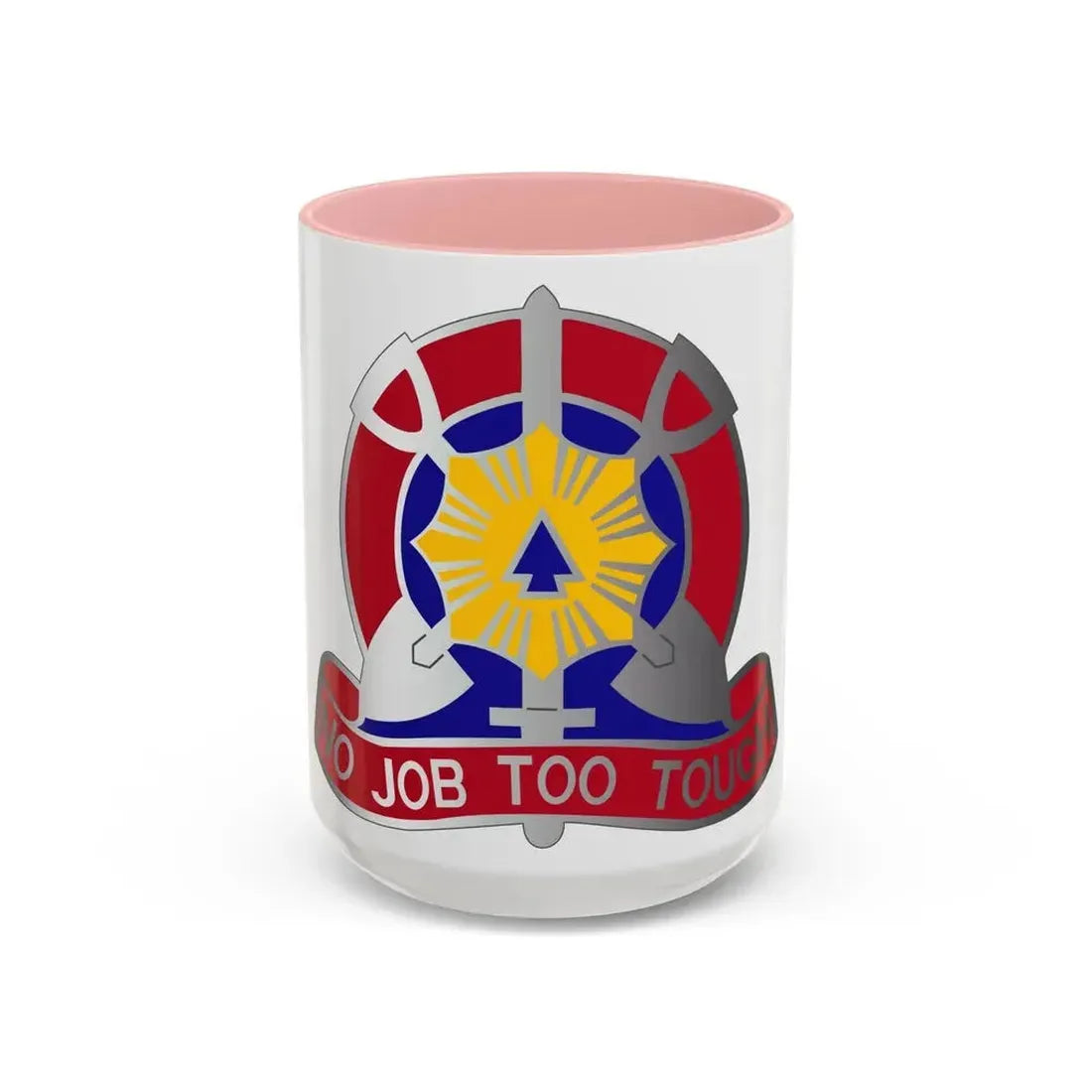 207 Engineer Battalion (U.S. Army) Accent Coffee Mug 15oz Pink - Go Mug Yourself
