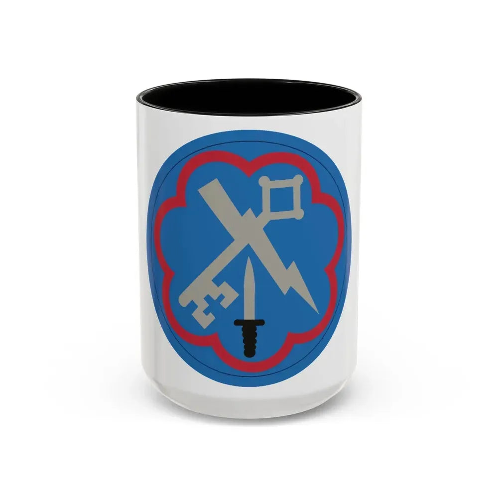 207th Military Intelligence Brigade (U.S. Army) Accent Coffee Mug 15oz Black - Go Mug Yourself