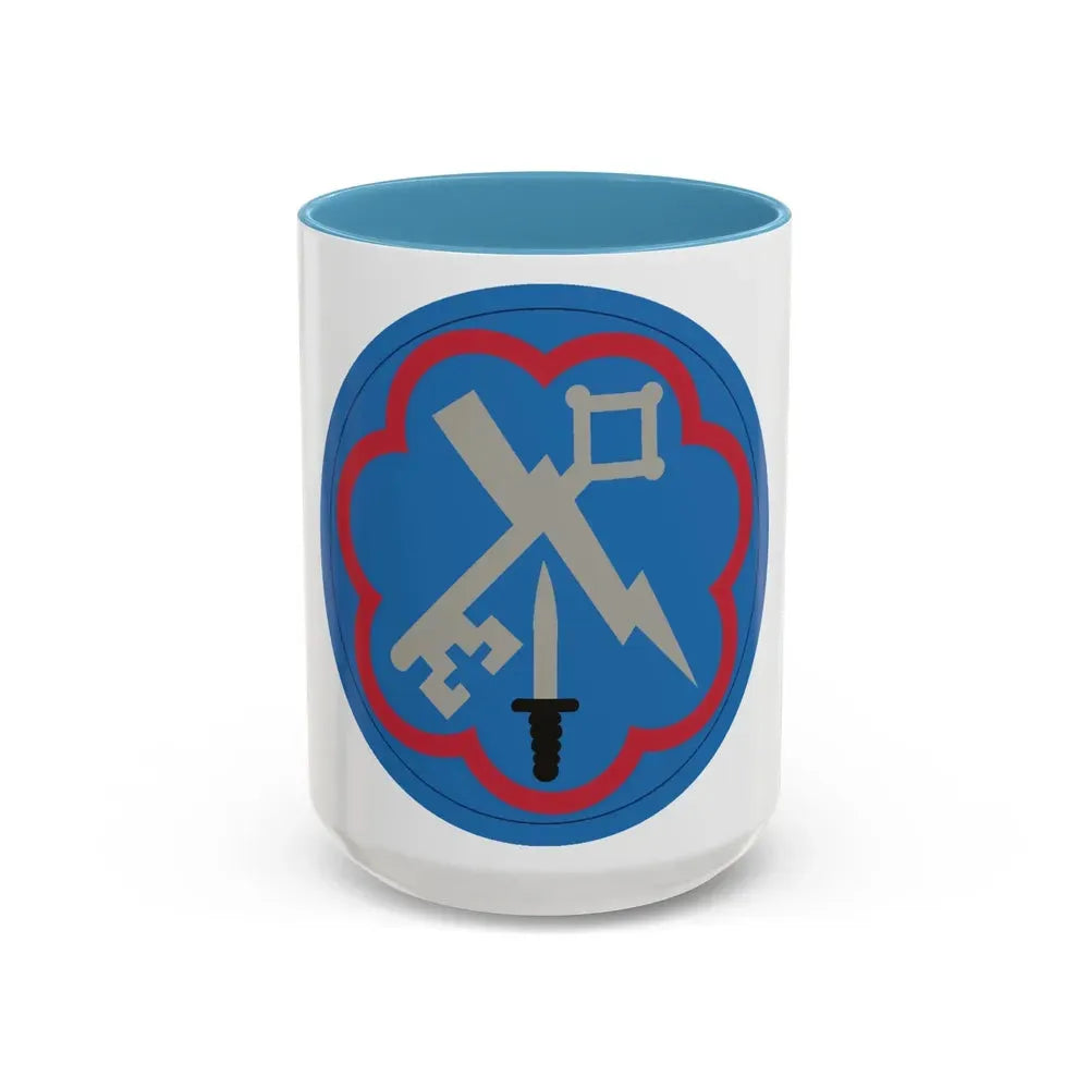 207th Military Intelligence Brigade (U.S. Army) Accent Coffee Mug 15oz Light Blue - Go Mug Yourself