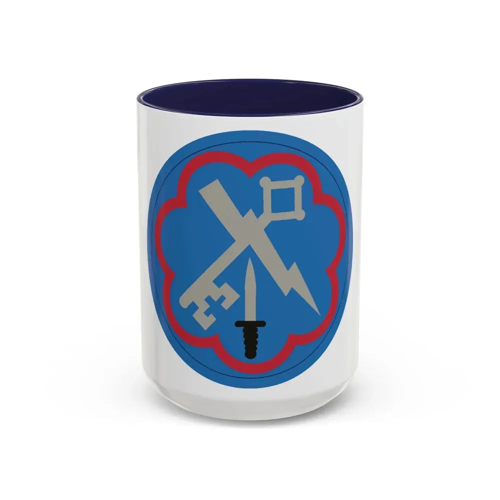 207th Military Intelligence Brigade (U.S. Army) Accent Coffee Mug 15oz Navy - Go Mug Yourself