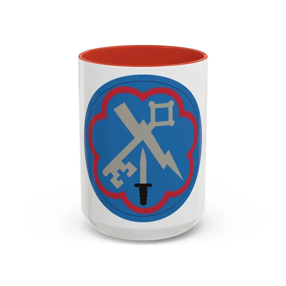 207th Military Intelligence Brigade (U.S. Army) Accent Coffee Mug 15oz Red - Go Mug Yourself