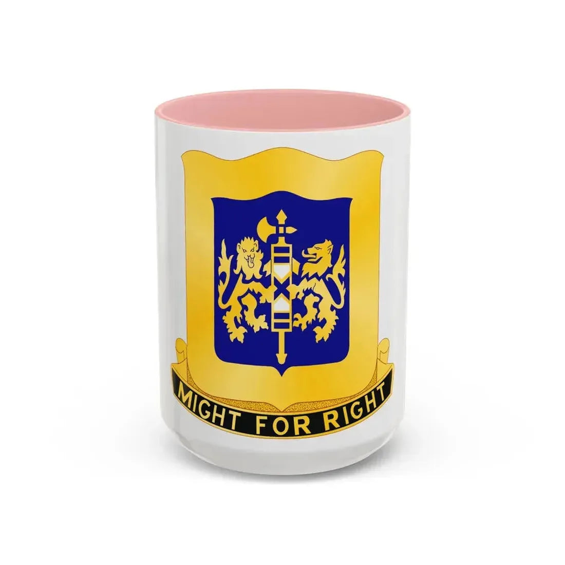 208 Armor Regiment (U.S. Army) Accent Coffee Mug 15oz Pink - Go Mug Yourself