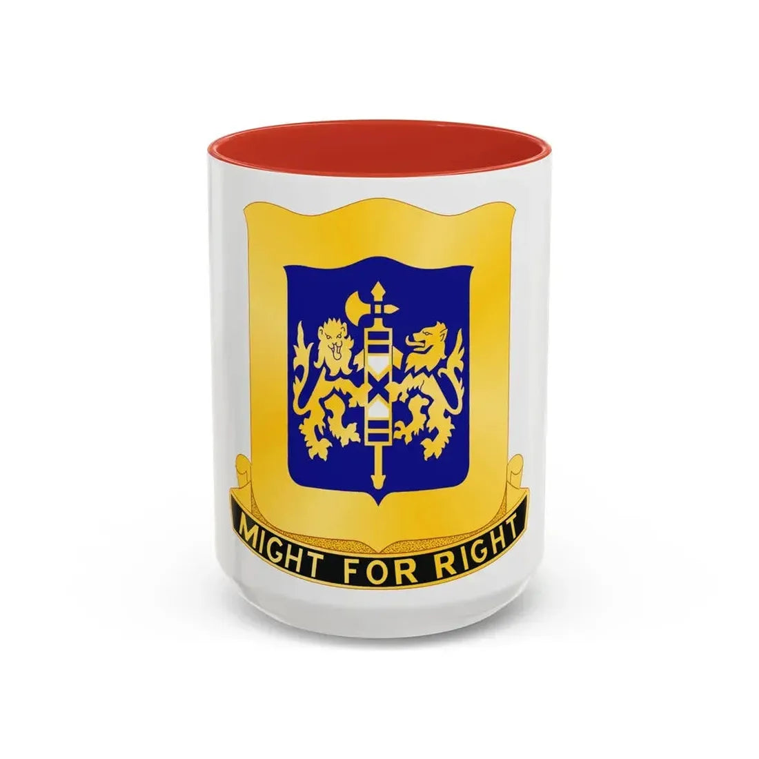 208 Armor Regiment (U.S. Army) Accent Coffee Mug 15oz Red - Go Mug Yourself
