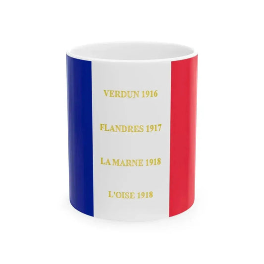 208e regiment dinfanterie-drapeau (France) White Coffee Mug 11oz - Go Mug Yourself