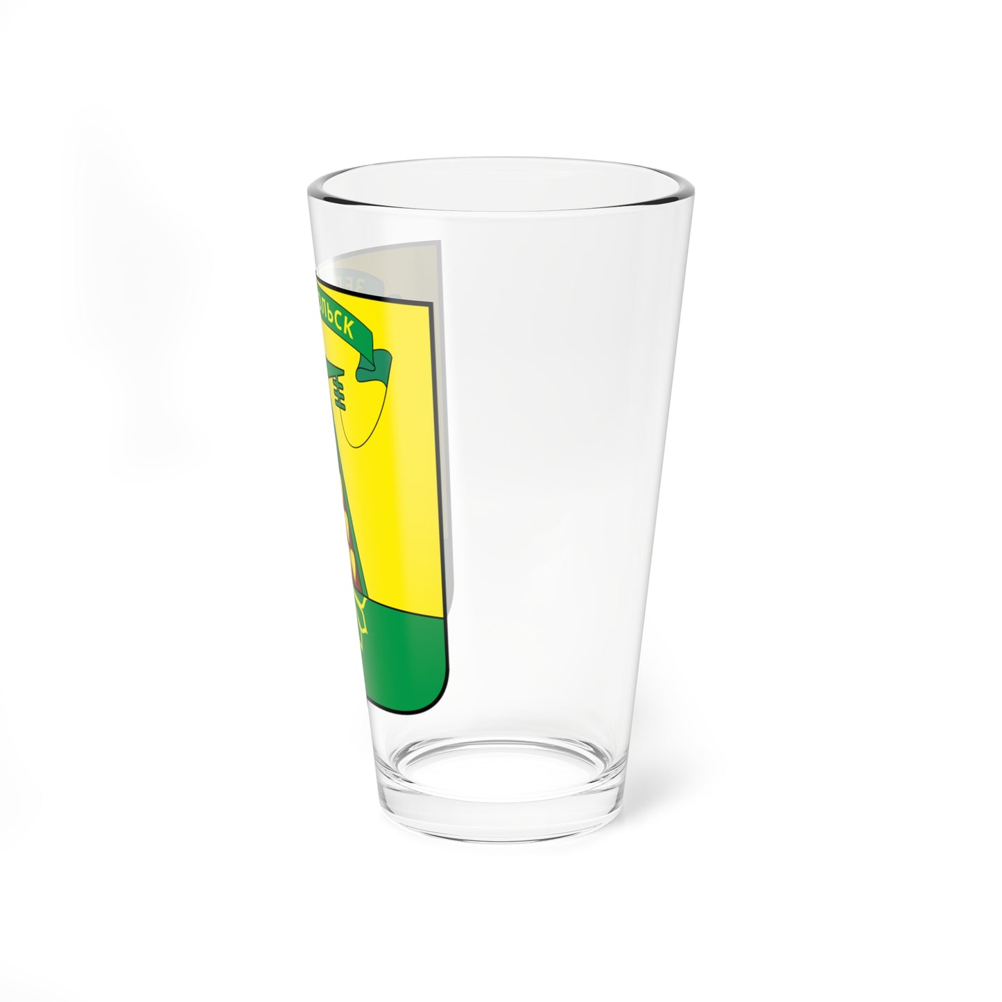 Coat of arms of Zelenodolsk Dnipropetrovsk Oblast (Ukraine) (Coat of Arms) Pint Glass 16oz