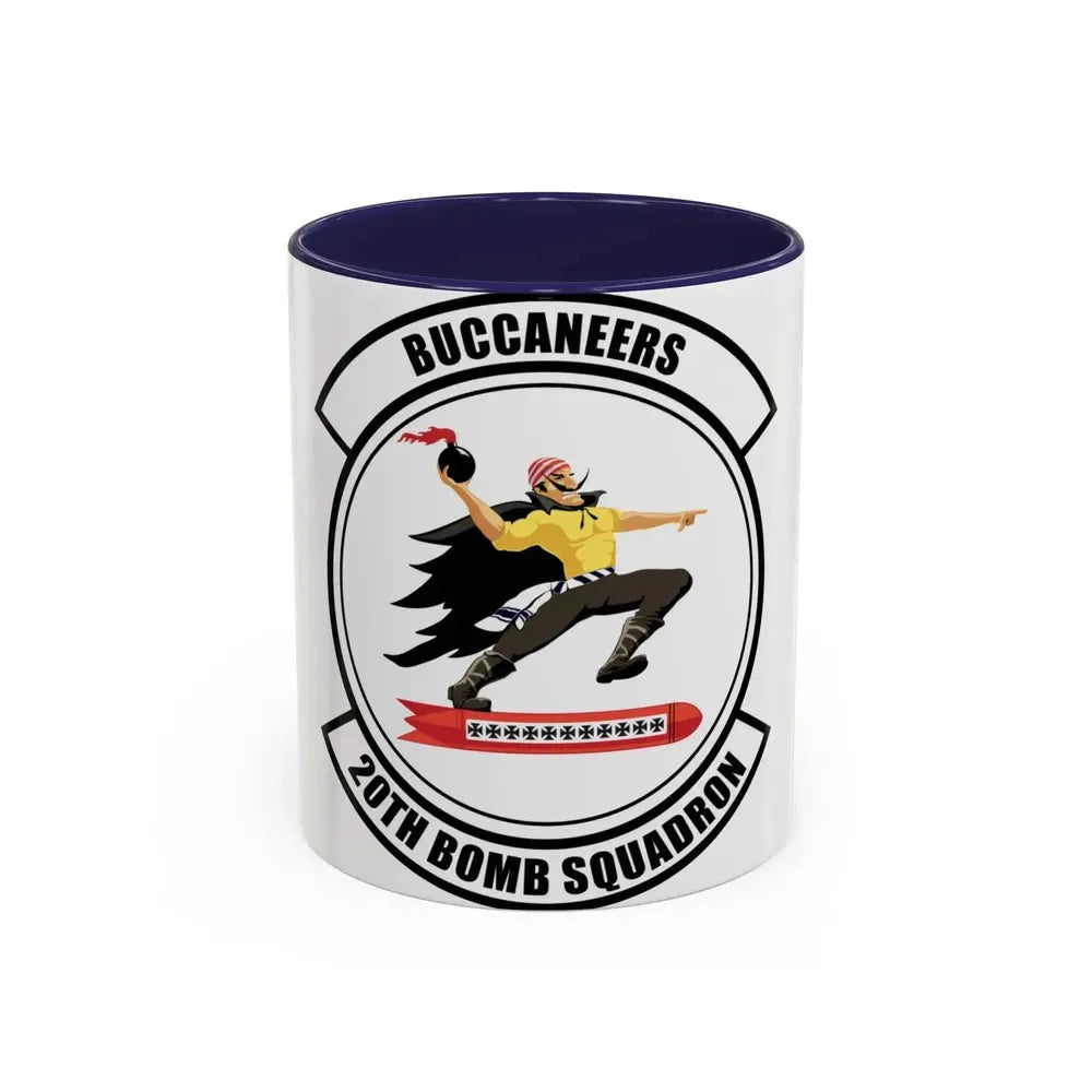 20th Bomb Squadron Emblem (U.S. Air Force) Accent Coffee Mug 11oz Navy - Go Mug Yourself