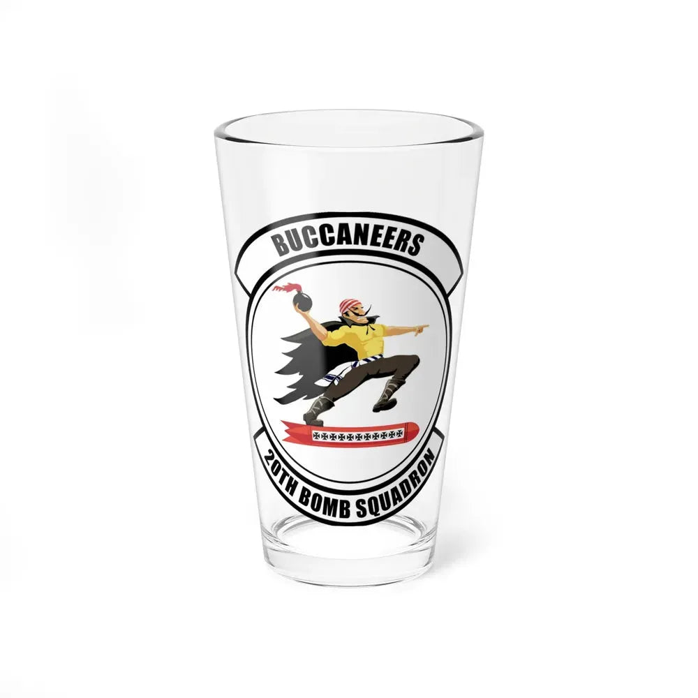 20th Bomb Squadron Emblem (U.S. Air Force) Pint Glass 16oz 16oz - Go Mug Yourself