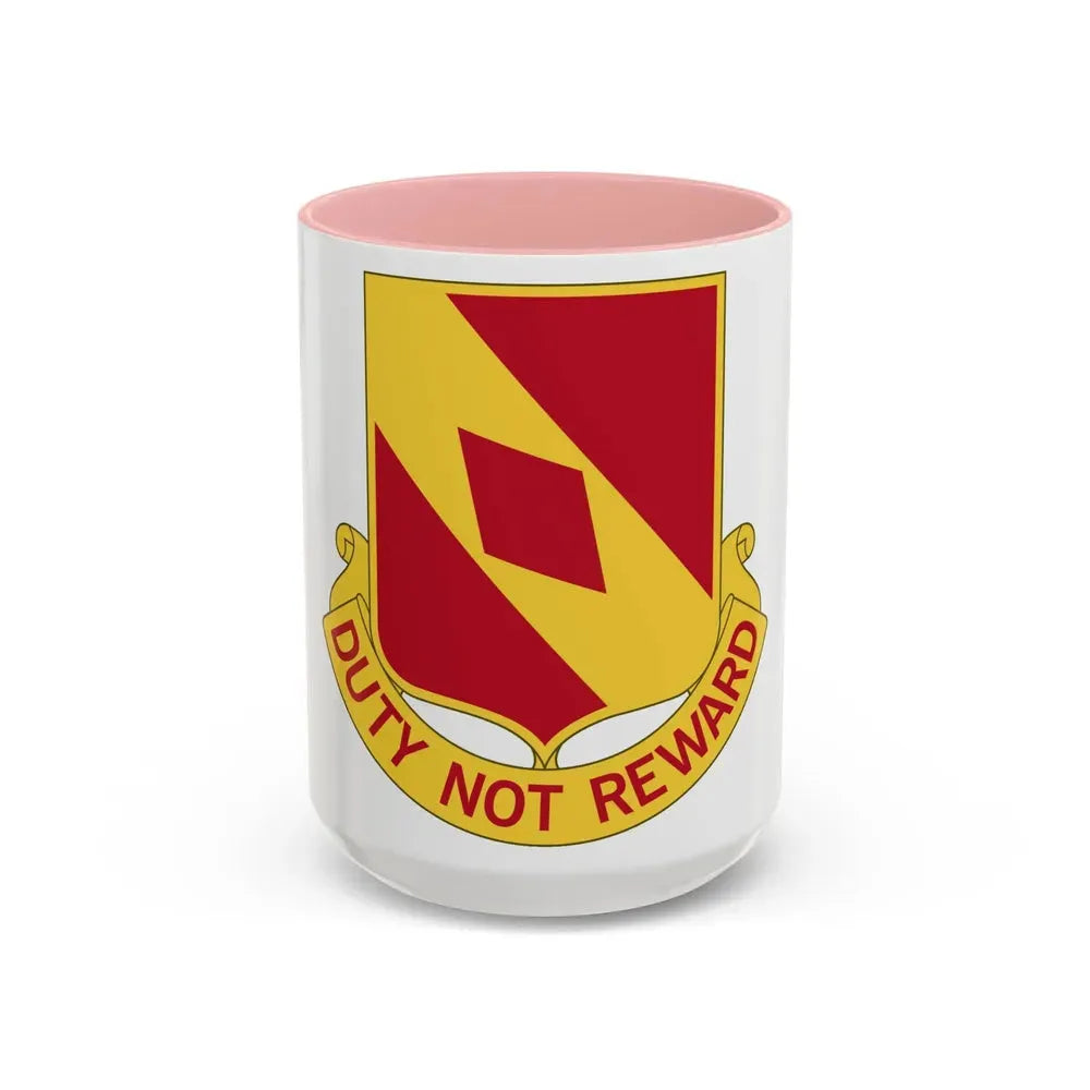 20th Field Artillery Regiment (U.S. Army) Accent Coffee Mug 15oz Pink - Go Mug Yourself