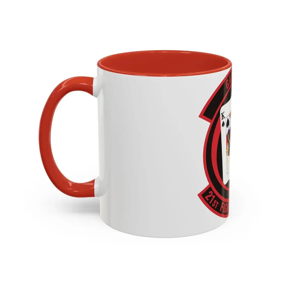 21 Fighter Squadron AETC (U.S. Air Force) Accent Coffee Mug - Go Mug Yourself