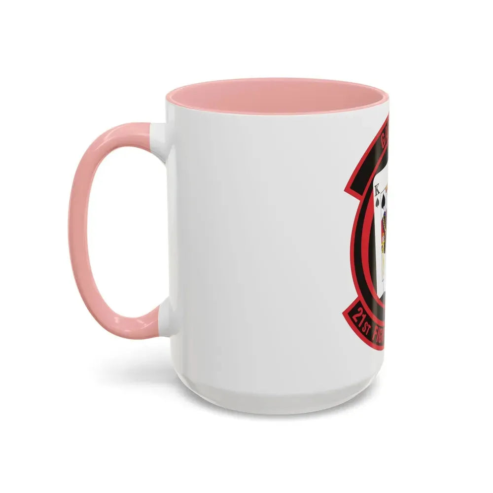 21 Fighter Squadron AETC (U.S. Air Force) Accent Coffee Mug - Go Mug Yourself