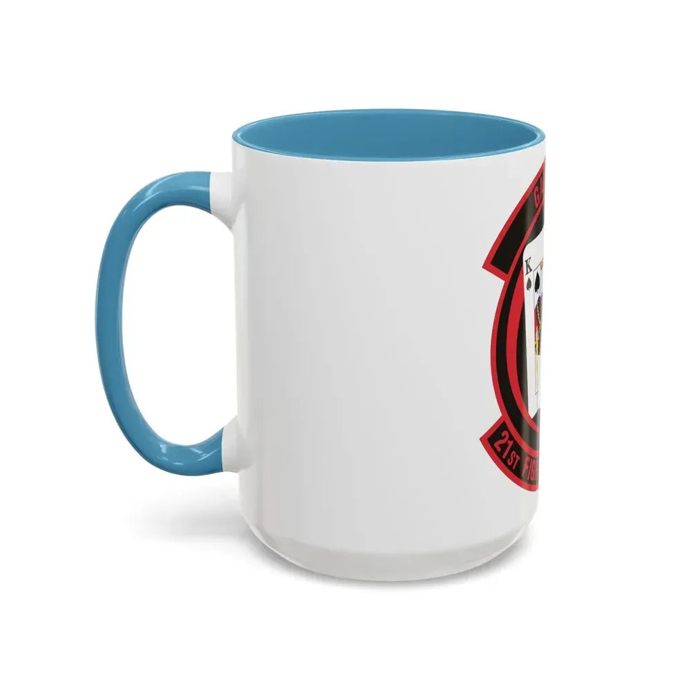 21 Fighter Squadron AETC (U.S. Air Force) Accent Coffee Mug - Go Mug Yourself