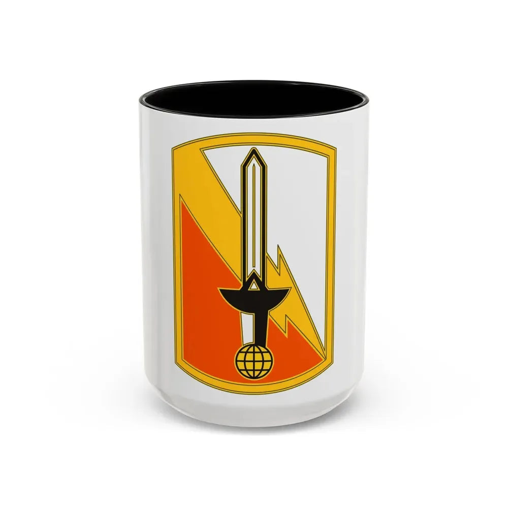 21 Signal Brigade (U.S. Army) Accent Coffee Mug 15oz Black - Go Mug Yourself