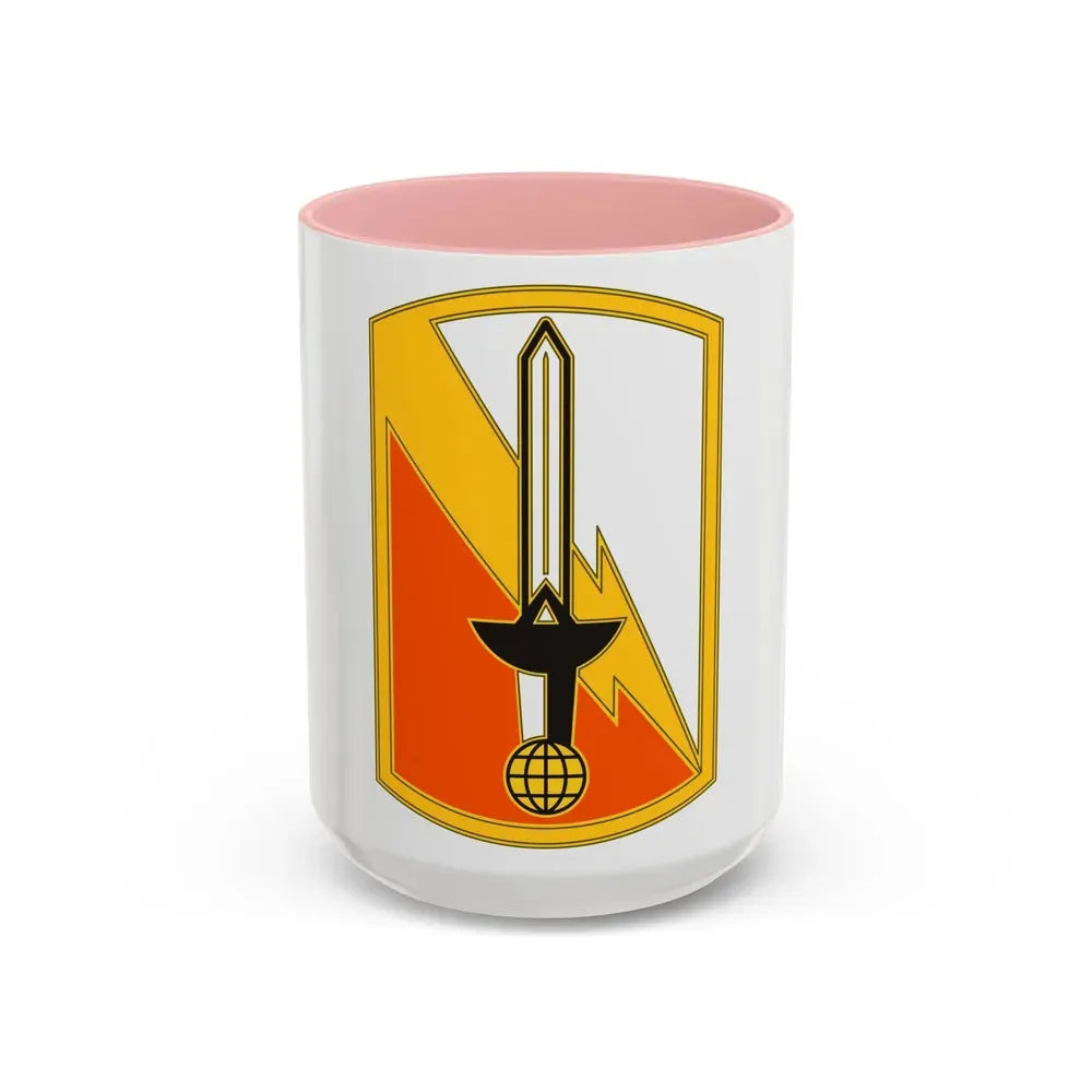 21 Signal Brigade (U.S. Army) Accent Coffee Mug 15oz Pink - Go Mug Yourself