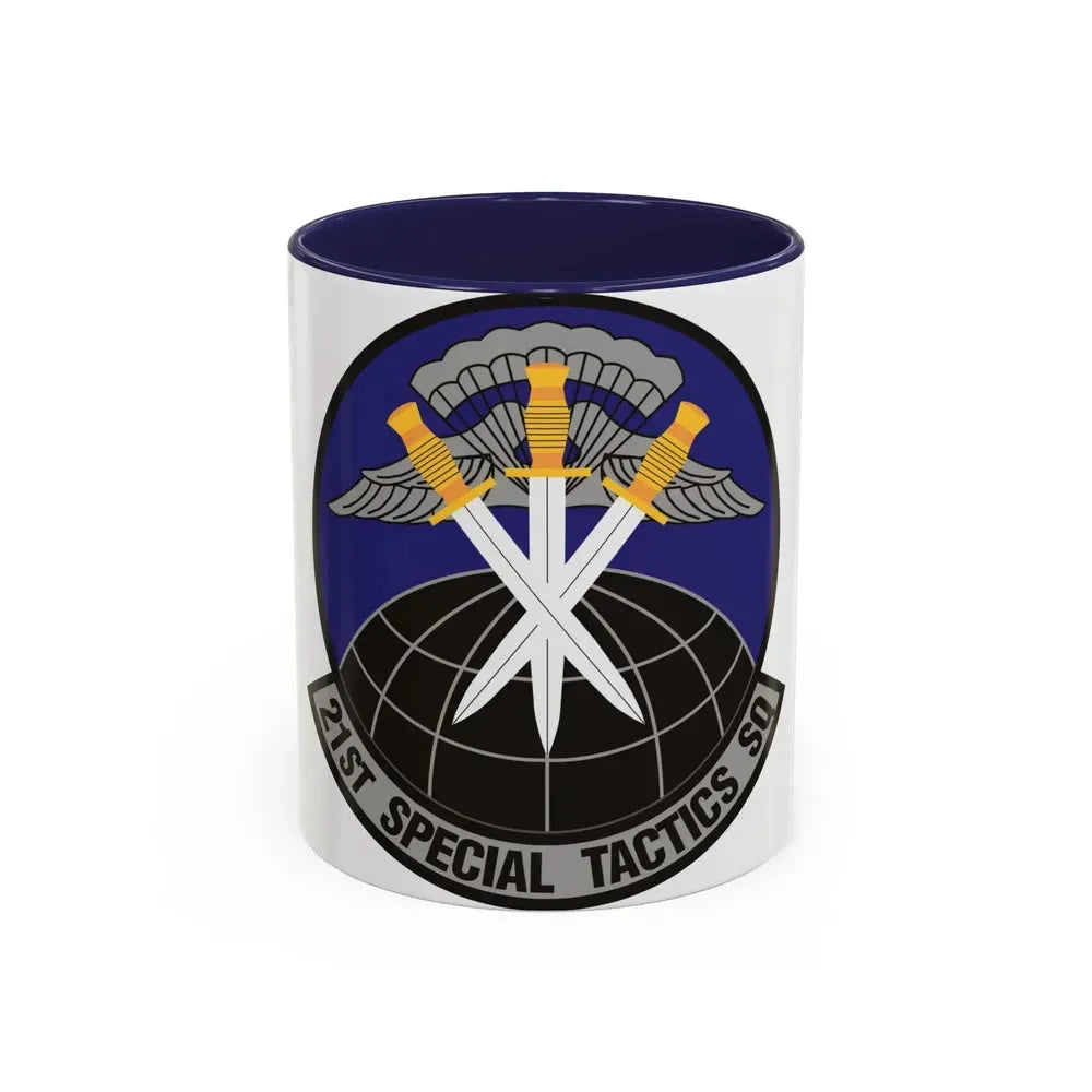 21 Special Tactics Squadron AFSOC (U.S. Air Force) Accent Coffee Mug 11oz Navy - Go Mug Yourself