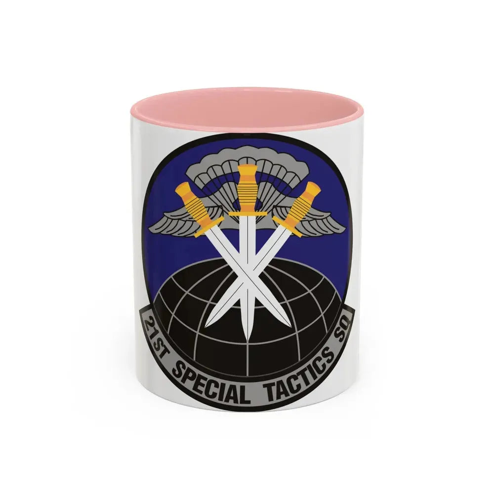 21 Special Tactics Squadron AFSOC (U.S. Air Force) Accent Coffee Mug 11oz Pink - Go Mug Yourself