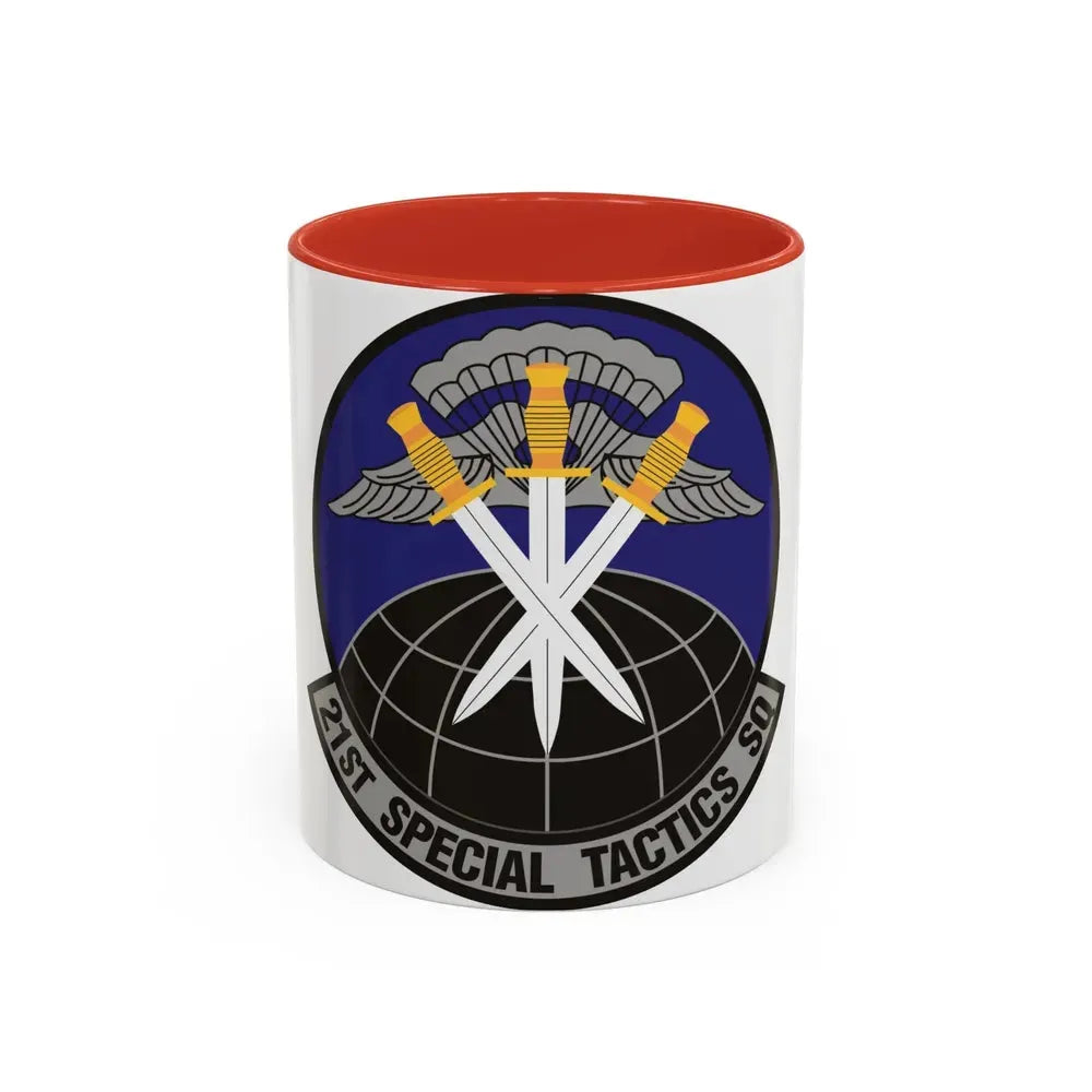 21 Special Tactics Squadron AFSOC (U.S. Air Force) Accent Coffee Mug 11oz Red - Go Mug Yourself