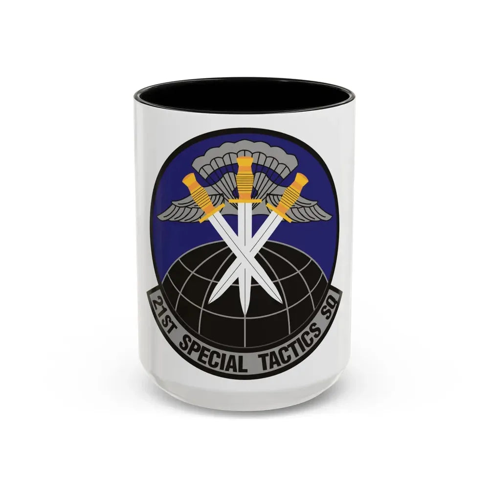 21 Special Tactics Squadron AFSOC (U.S. Air Force) Accent Coffee Mug 15oz Black - Go Mug Yourself