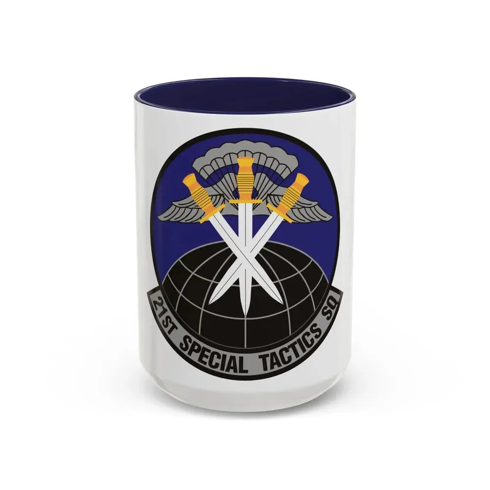 21 Special Tactics Squadron AFSOC (U.S. Air Force) Accent Coffee Mug 15oz Navy - Go Mug Yourself