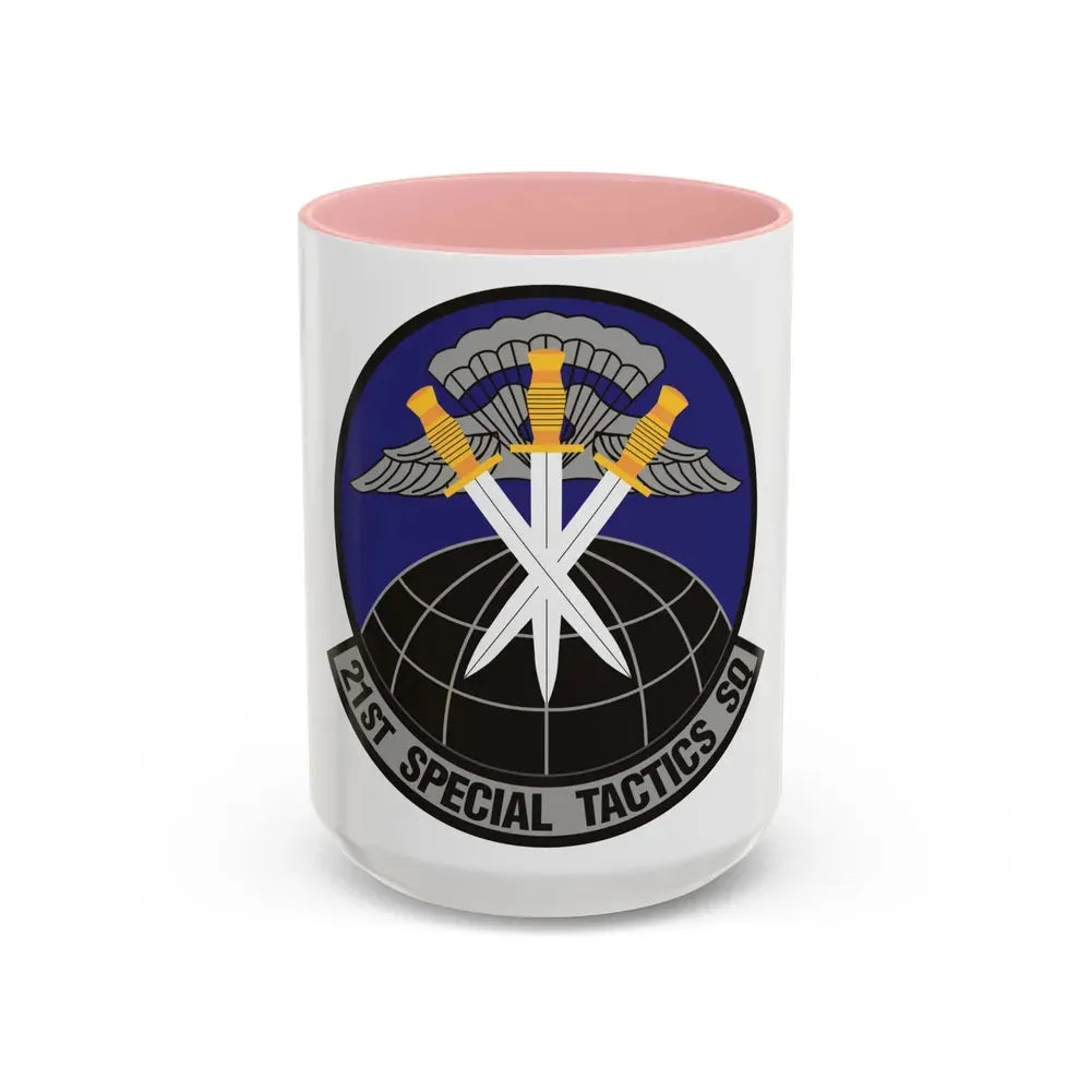 21 Special Tactics Squadron AFSOC (U.S. Air Force) Accent Coffee Mug 15oz Pink - Go Mug Yourself