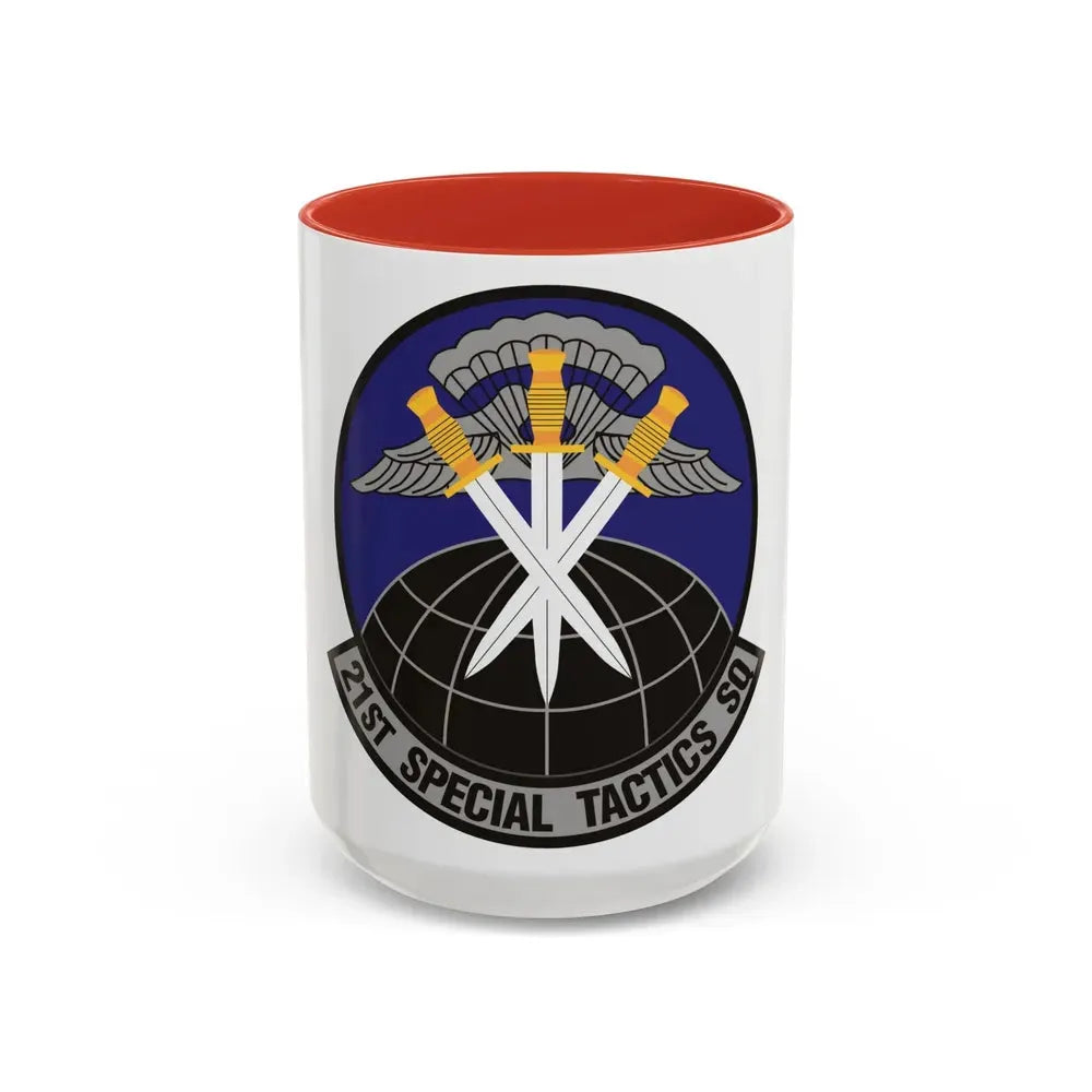21 Special Tactics Squadron AFSOC (U.S. Air Force) Accent Coffee Mug 15oz Red - Go Mug Yourself