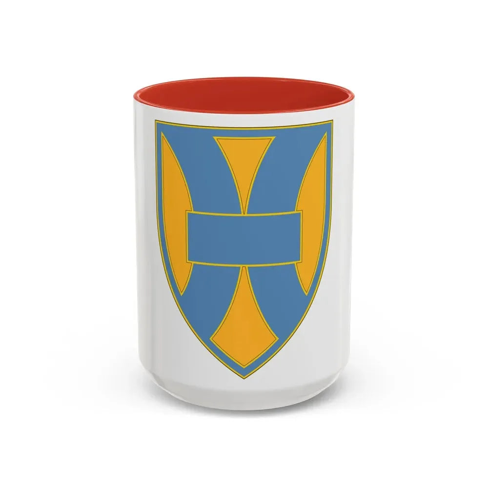 21 Sustainment Command (U.S. Army) Accent Coffee Mug 15oz Red - Go Mug Yourself