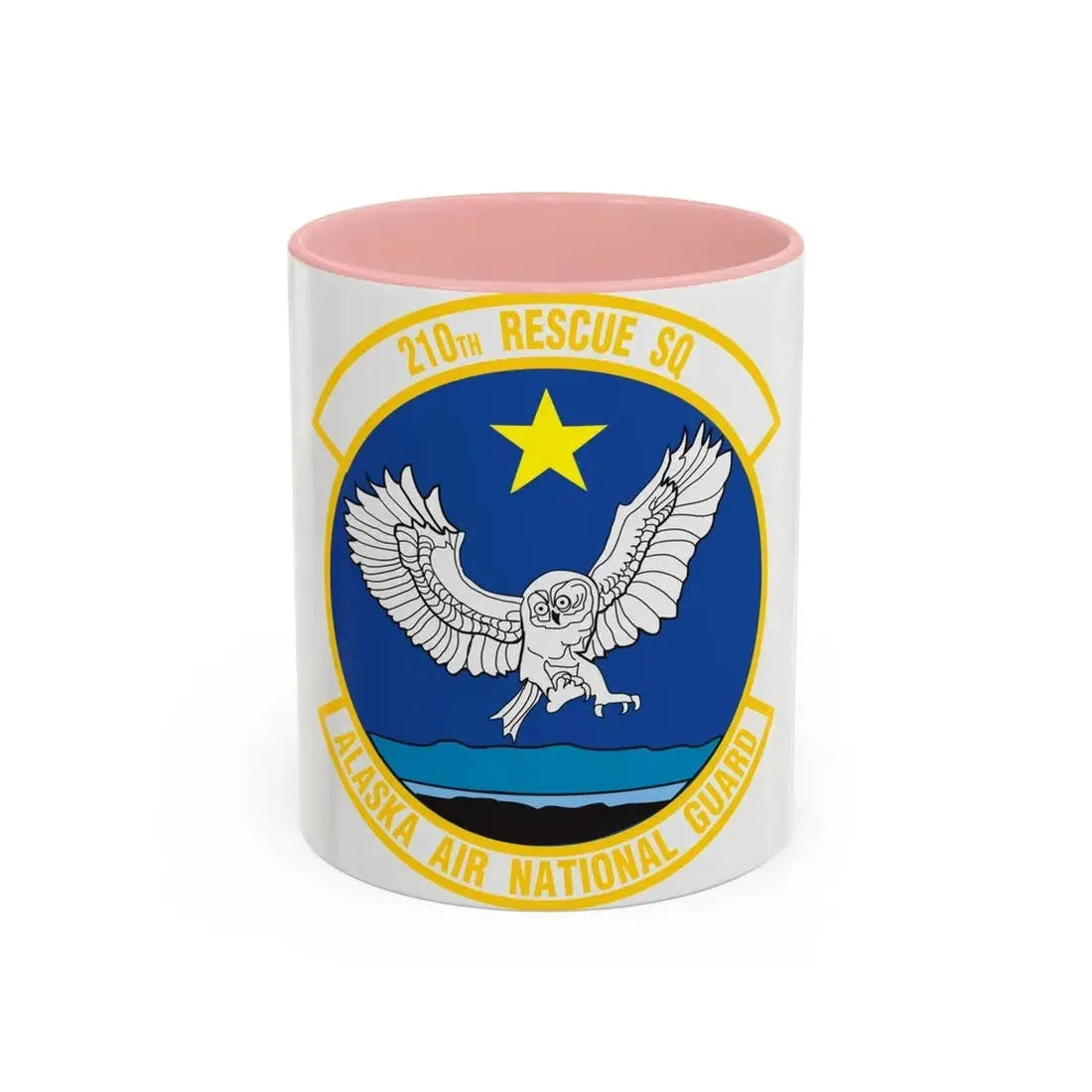 210 Rescue Squadron (U.S. Air Force) Accent Coffee Mug 11oz Pink - Go Mug Yourself