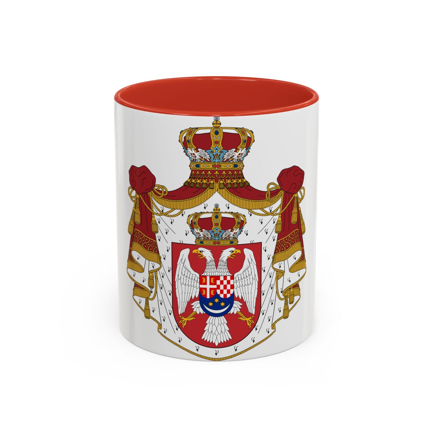 Coat of arms of the Kingdom of Yugoslavia - Accent Coffee Mug