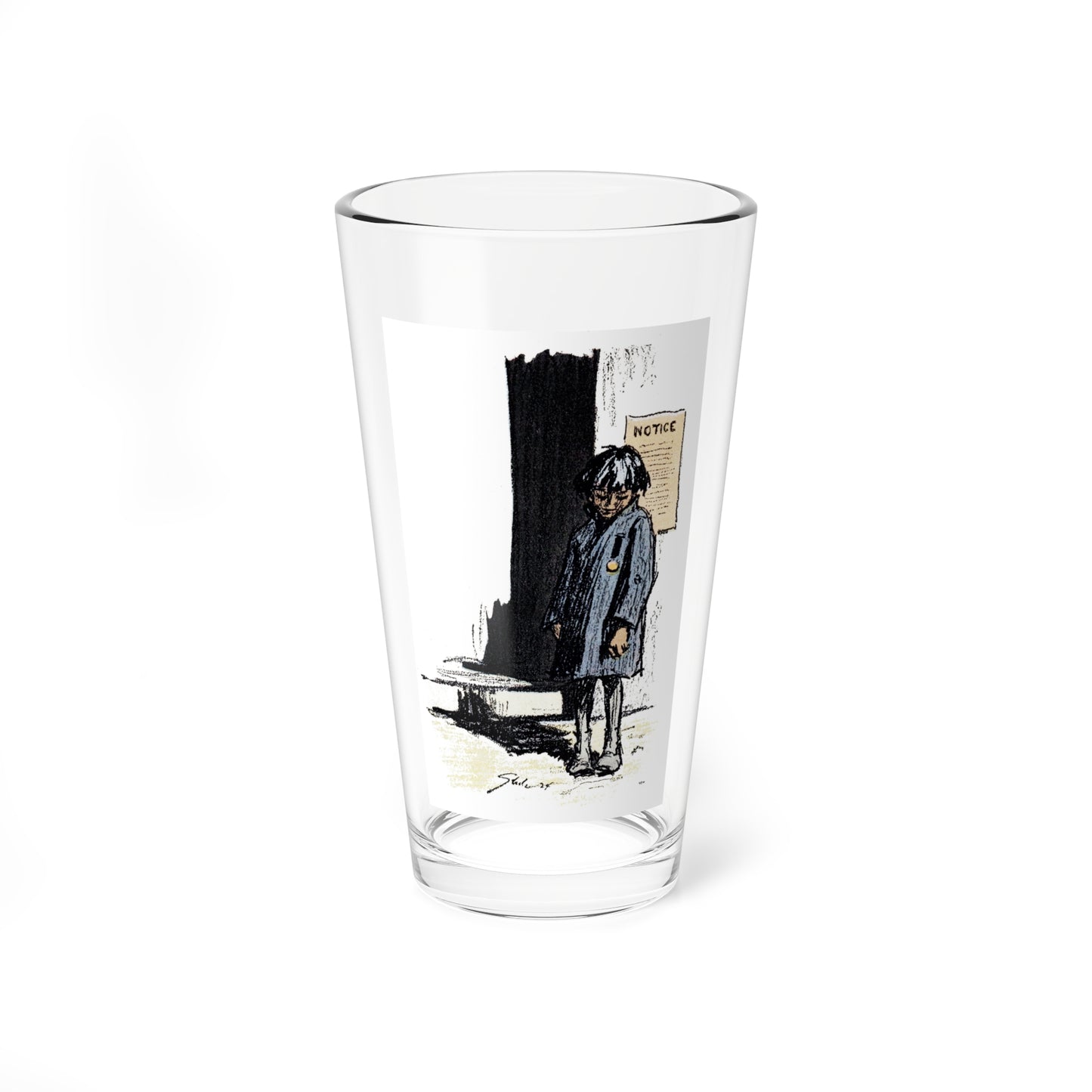 One Uses the Handkerchief (5), Woman's Home Companion, November 1924 (Magazine Illustration) Pint Glass 16oz