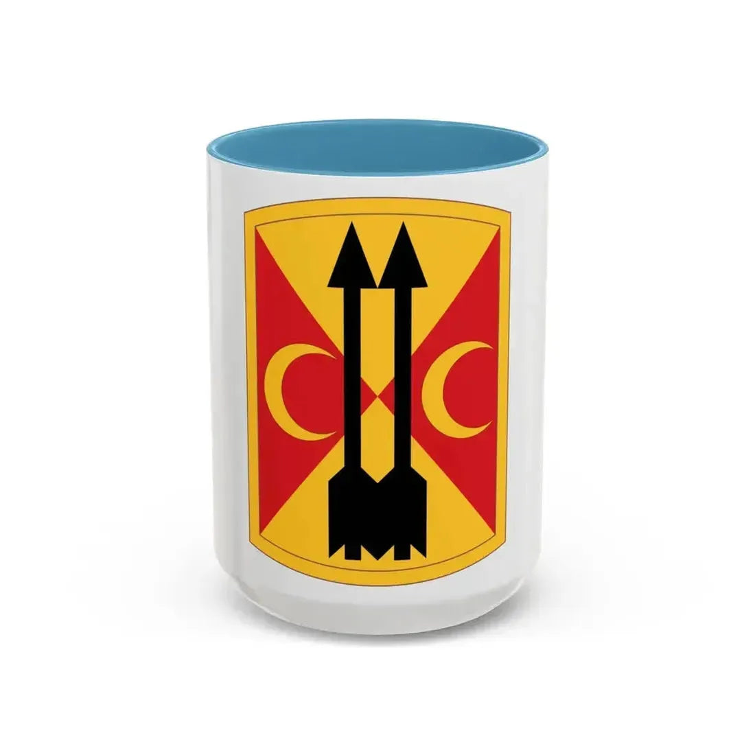 212th Field Artillery Brigade (U.S. Army) Accent Coffee Mug 15oz Light Blue - Go Mug Yourself