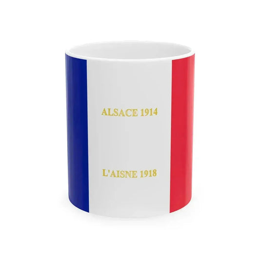 213e regiment dinfanterie -drapeau (France) White Coffee Mug 11oz - Go Mug Yourself