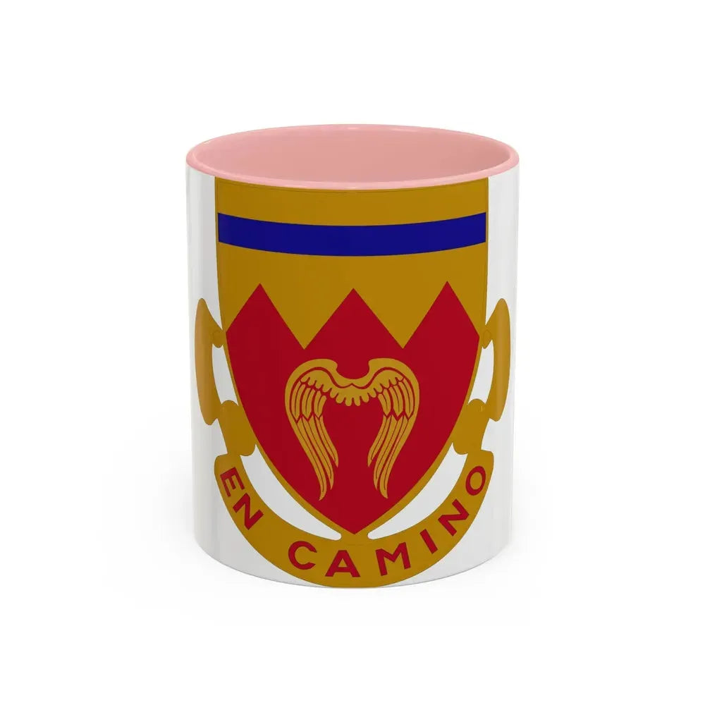 214th Armored Field Artillery Battalion (U.S. Army) Accent Coffee Mug 11oz Pink - Go Mug Yourself