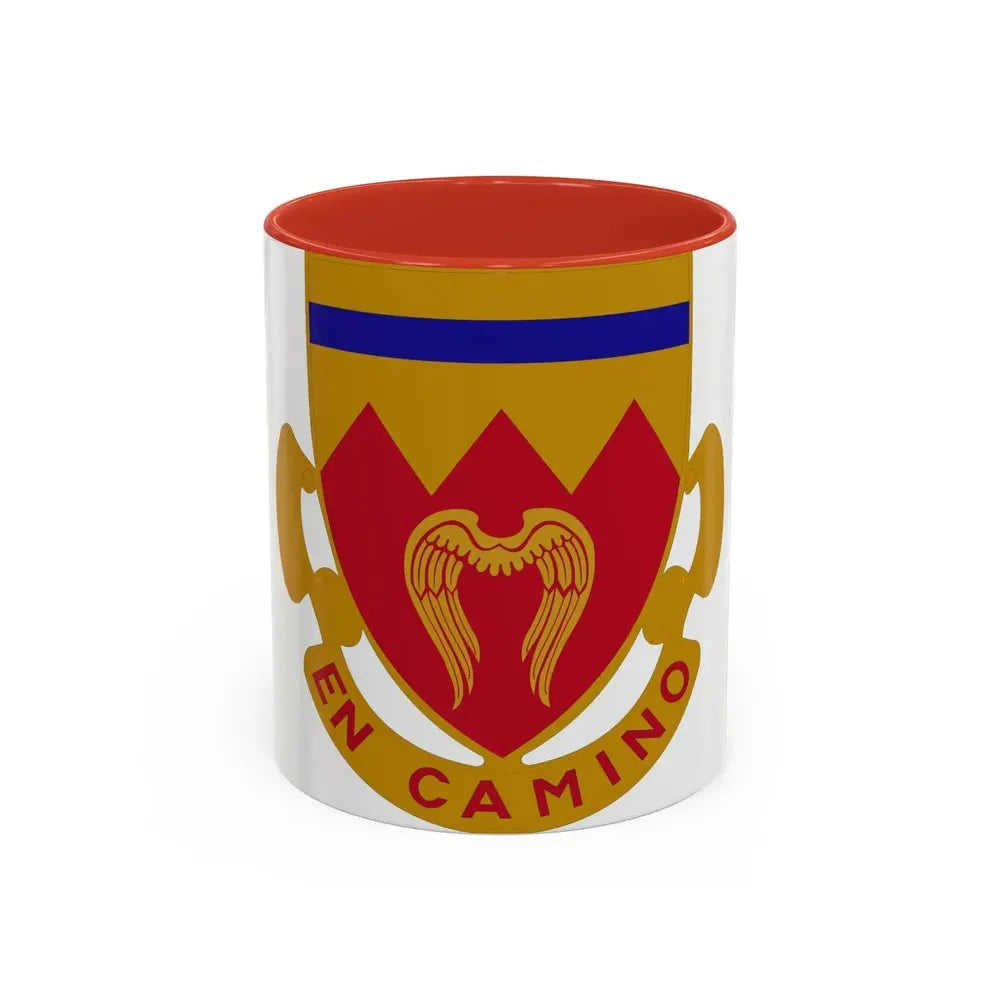 214th Armored Field Artillery Battalion (U.S. Army) Accent Coffee Mug 11oz Red - Go Mug Yourself