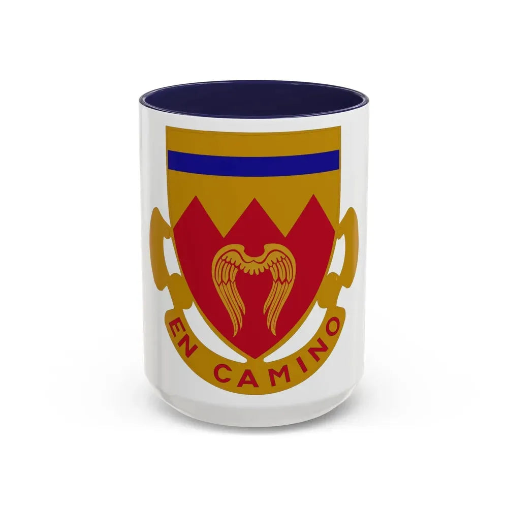 214th Armored Field Artillery Battalion (U.S. Army) Accent Coffee Mug 15oz Navy - Go Mug Yourself