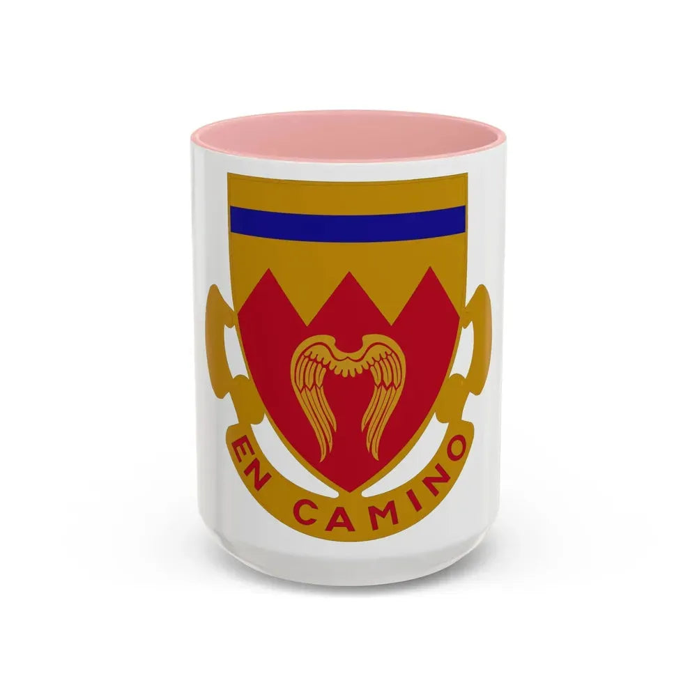 214th Armored Field Artillery Battalion (U.S. Army) Accent Coffee Mug 15oz Pink - Go Mug Yourself