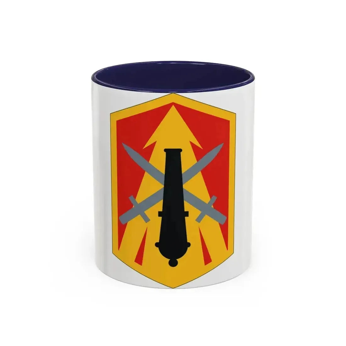 214th Field Artillery Brigade (U.S. Army) Accent Coffee Mug 11oz Navy - Go Mug Yourself