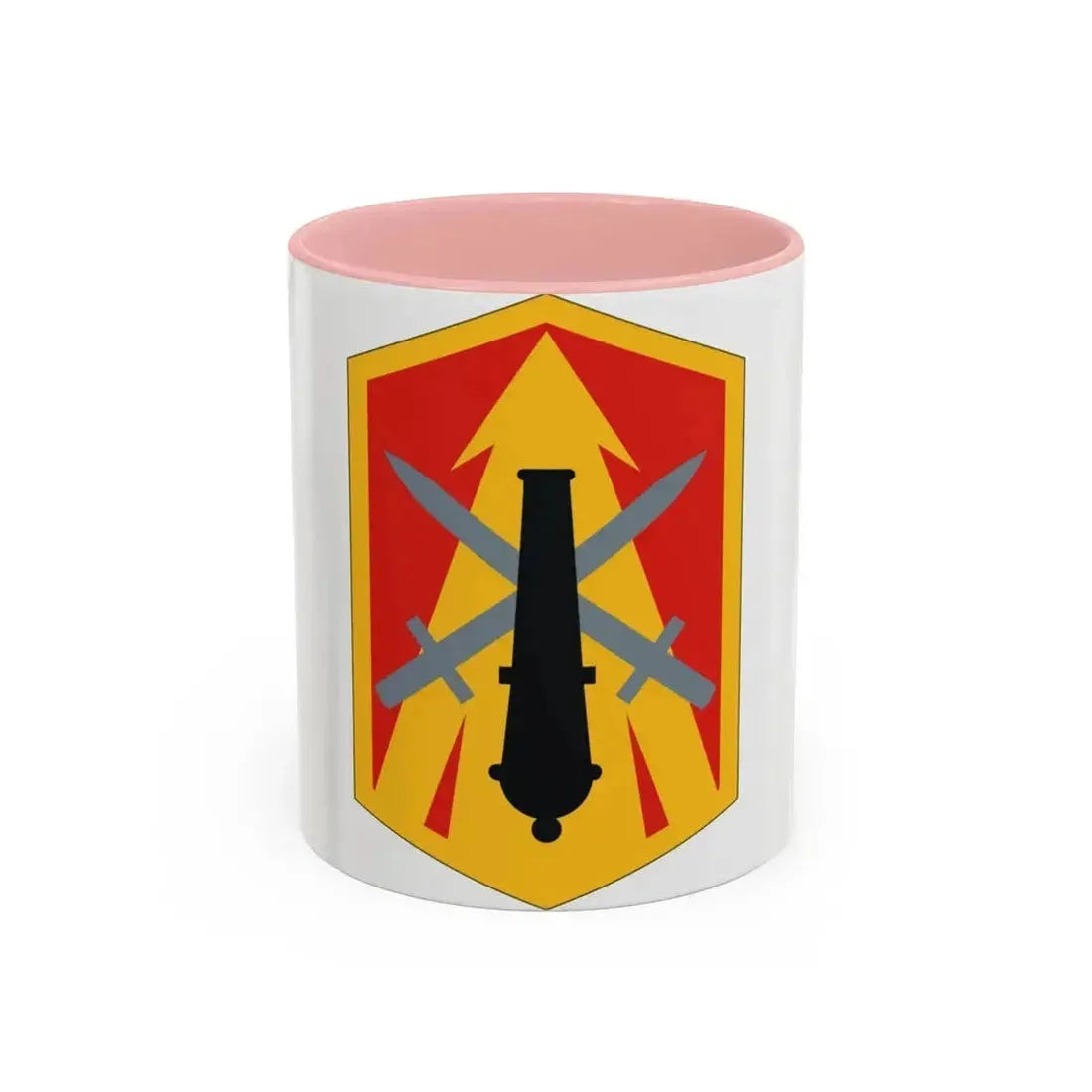 214th Field Artillery Brigade (U.S. Army) Accent Coffee Mug 11oz Pink - Go Mug Yourself