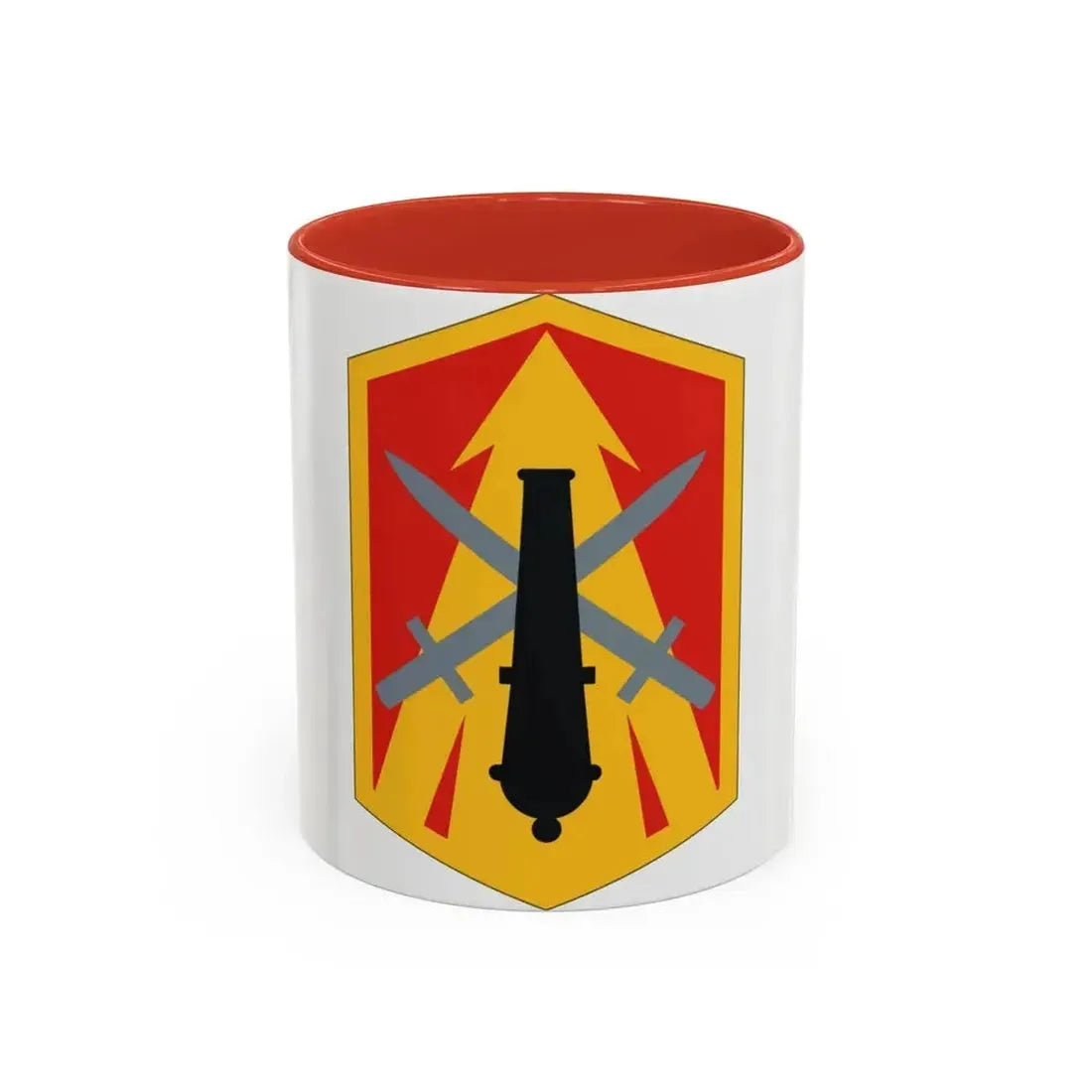 214th Field Artillery Brigade (U.S. Army) Accent Coffee Mug 11oz Red - Go Mug Yourself