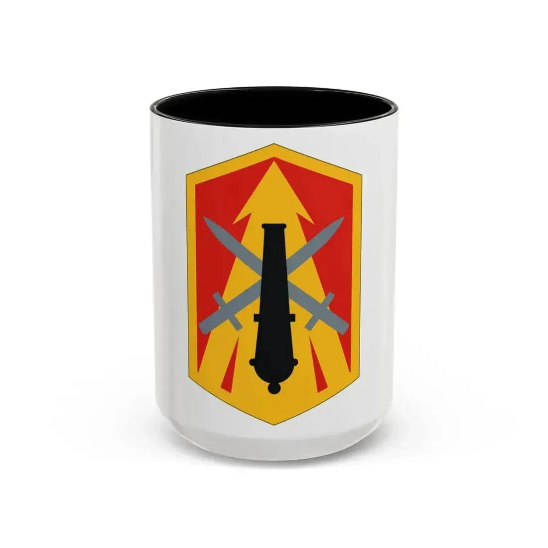 214th Field Artillery Brigade (U.S. Army) Accent Coffee Mug 15oz Black - Go Mug Yourself