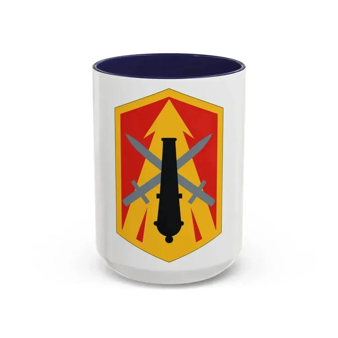 214th Field Artillery Brigade (U.S. Army) Accent Coffee Mug 15oz Navy - Go Mug Yourself