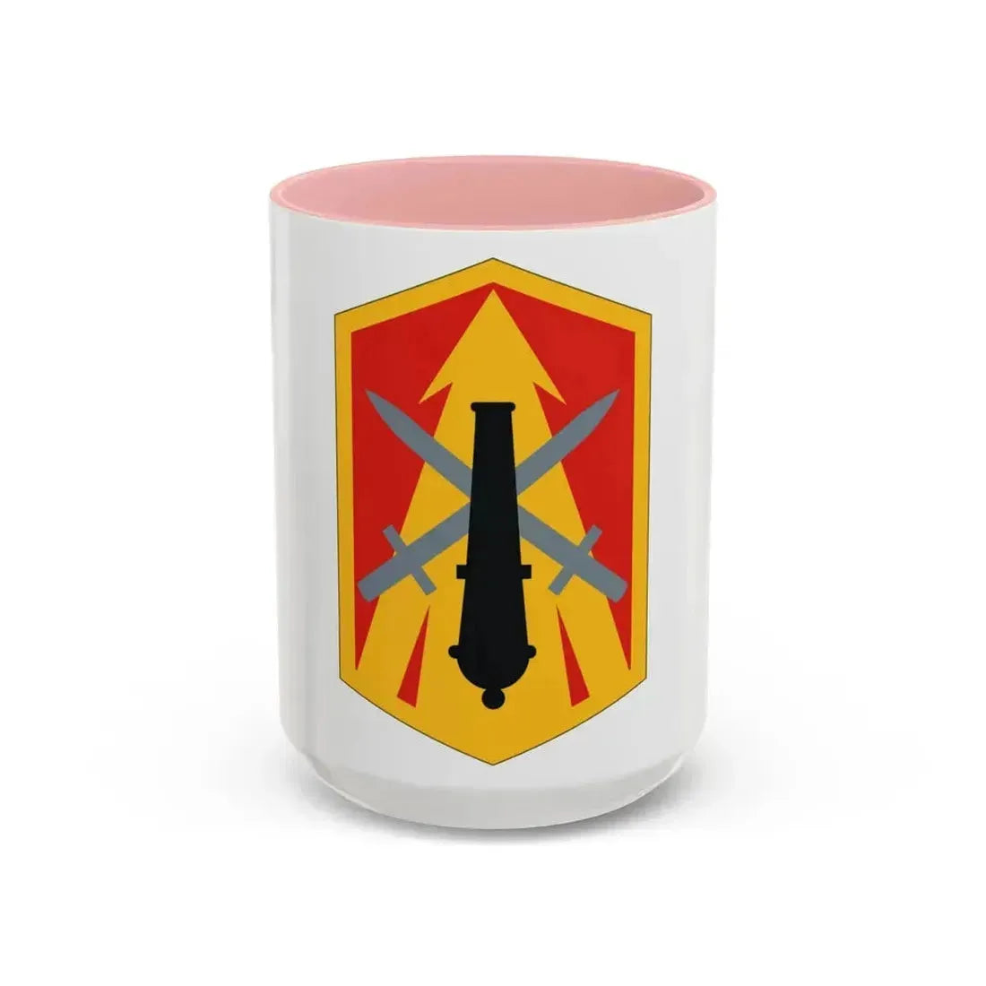 214th Field Artillery Brigade (U.S. Army) Accent Coffee Mug 15oz Pink - Go Mug Yourself